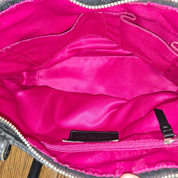 Coach Poppy Tartan Plaid Glamour Glitter Tote - Picture 9 of 9